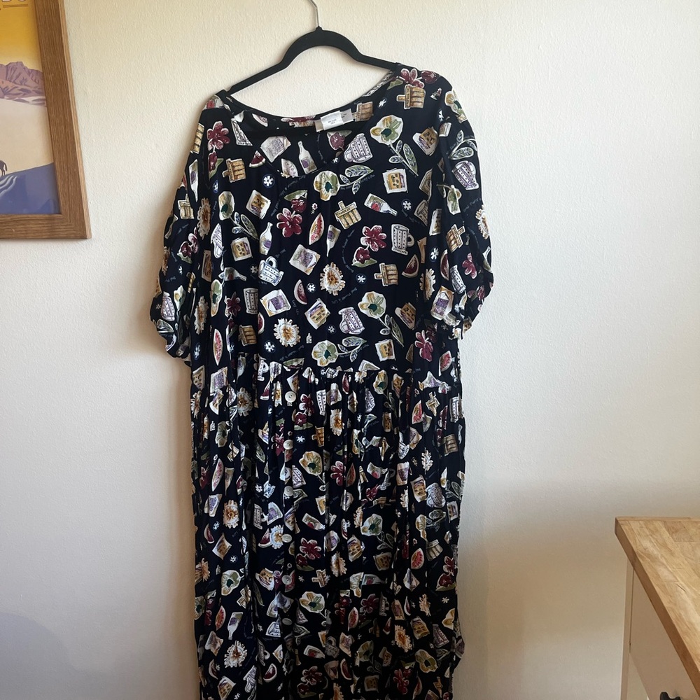 Floral Black Dress